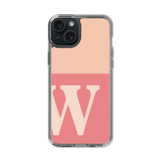 Slim Protection Case［ Original - initial two tone - W pink ］
