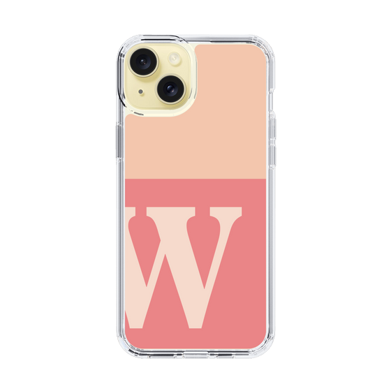 Slim Protection Case［ Original - initial two tone - W pink ］