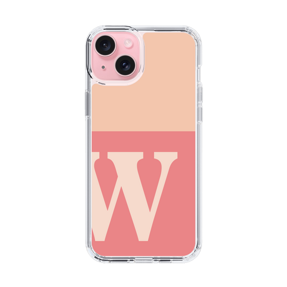 Slim Protection Case［ Original - initial two tone - W pink ］