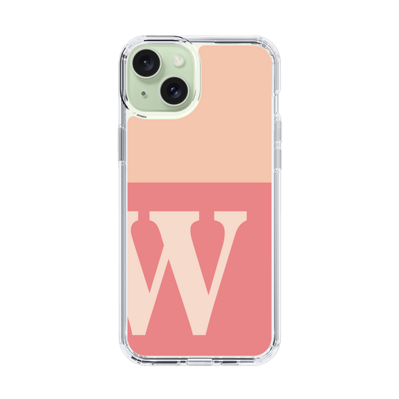 Slim Protection Case［ Original - initial two tone - W pink ］