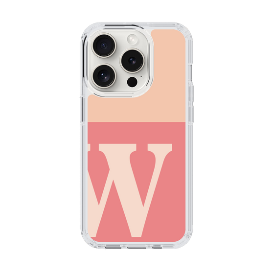 Slim Protection Case［ Original - initial two tone - W pink ］