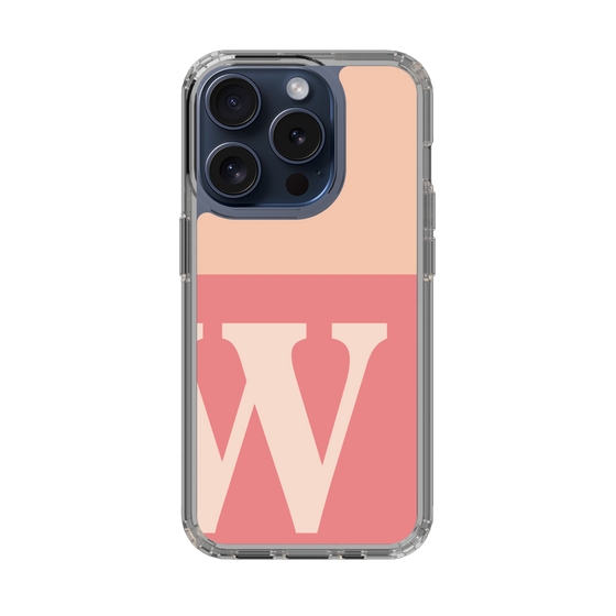 Slim Protection Case［ Original - initial two tone - W pink ］