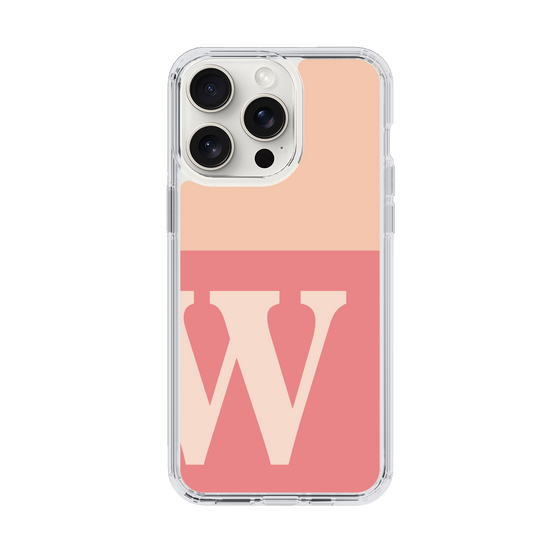 Slim Protection Case［ Original - initial two tone - W pink ］