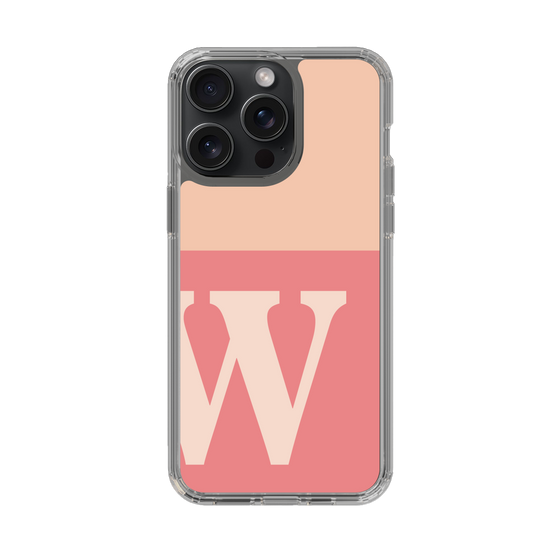 Slim Protection Case［ Original - initial two tone - W pink ］