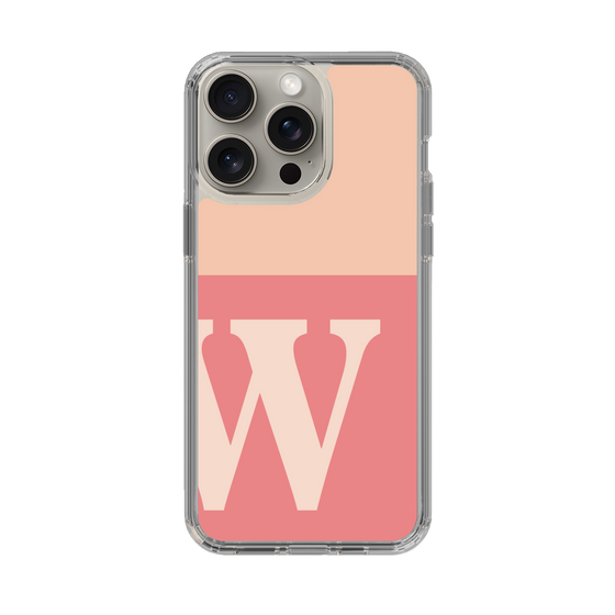 Slim Protection Case［ Original - initial two tone - W pink ］