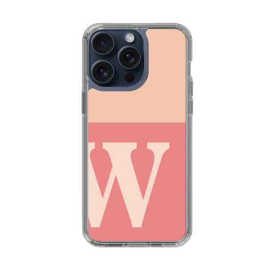 Slim Protection Case［ Original - initial two tone - W pink ］