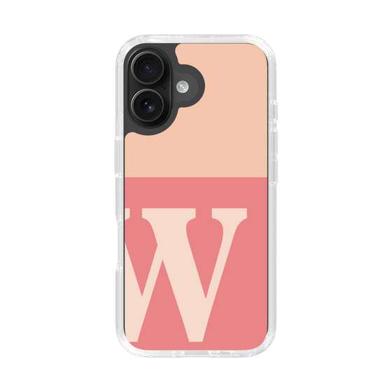 Slim Protection Case［ オリジナル - initial two tone - W pink ］