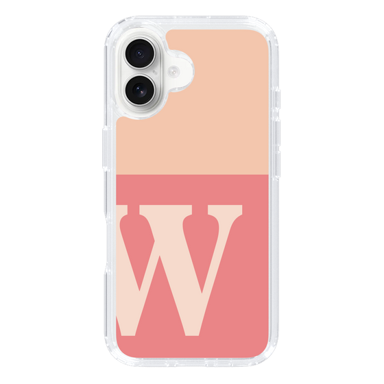 Slim Protection Case［ オリジナル - initial two tone - W pink ］