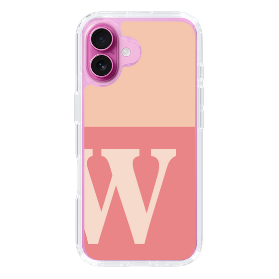 Slim Protection Case［ オリジナル - initial two tone - W pink ］