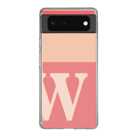 Slim Protection Case［ Original - initial two tone - W pink ］