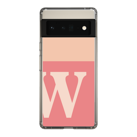 Slim Protection Case［ Original - initial two tone - W pink ］