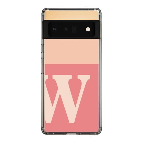 Slim Protection Case［ Original - initial two tone - W pink ］