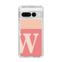Slim Protection Case［ Original - initial two tone - W pink ］