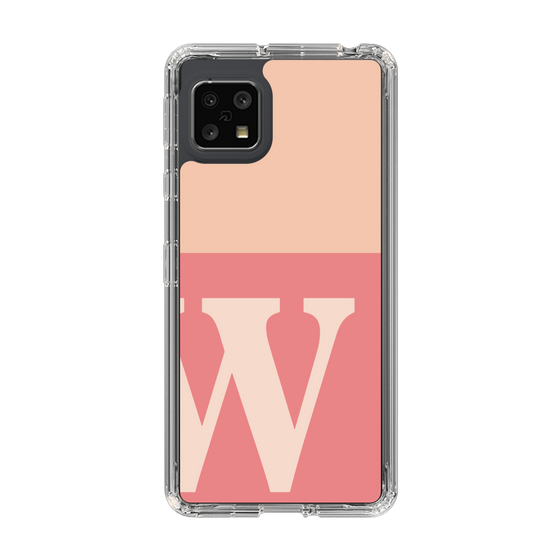 Slim Protection Case［ Original - initial two tone - W pink ］