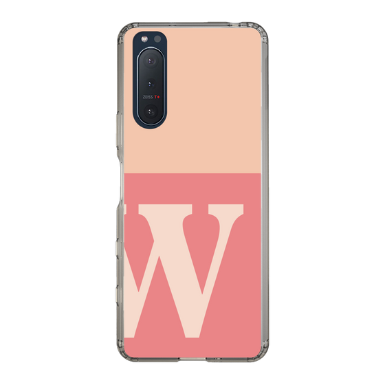 Slim Protection Case［ Original - initial two tone - W pink ］