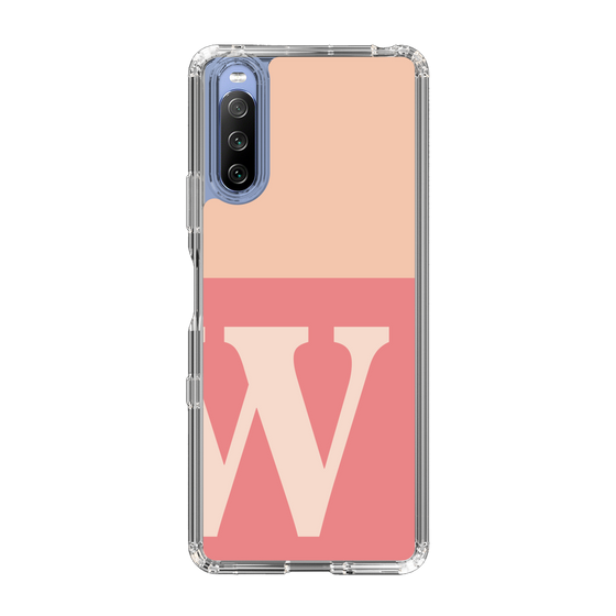 Slim Protection Case［ Original - initial two tone - W pink ］
