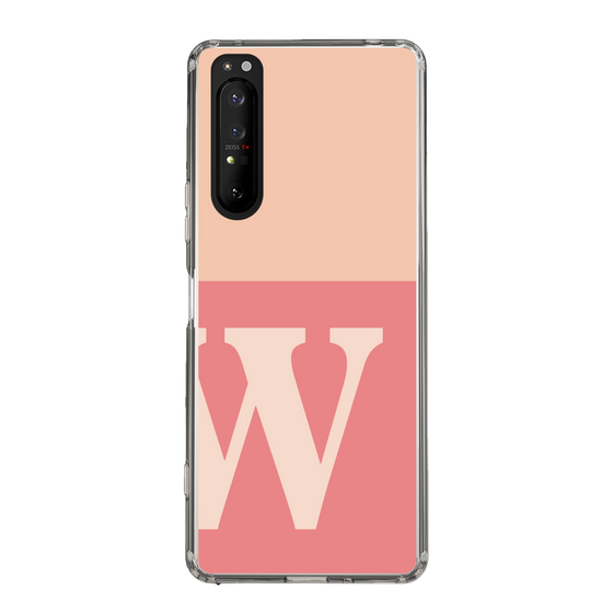 Slim Protection Case［ Original - initial two tone - W pink ］