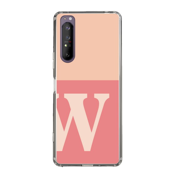 Slim Protection Case［ Original - initial two tone - W pink ］