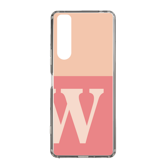 Slim Protection Case［ Original - initial two tone - W pink ］