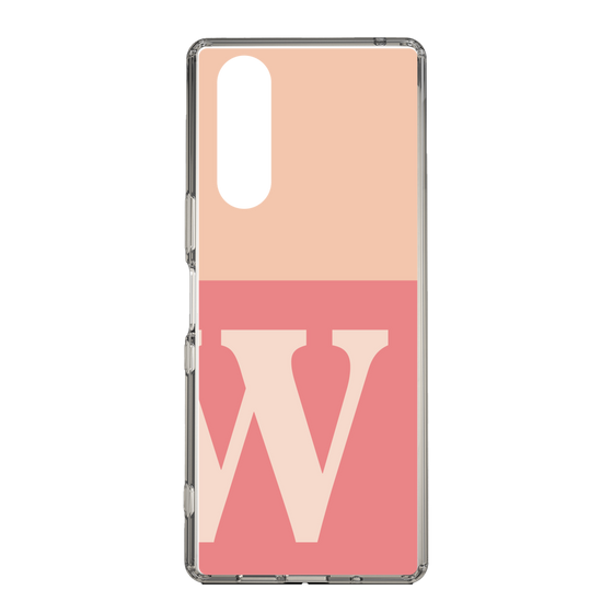 Slim Protection Case［ Original - initial two tone - W pink ］
