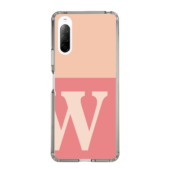Slim Protection Case［ Original - initial two tone - W pink ］