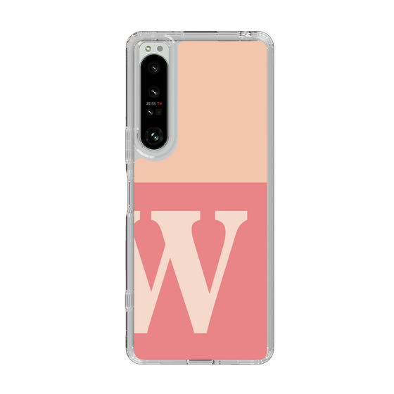 Slim Protection Case［ Original - initial two tone - W pink ］