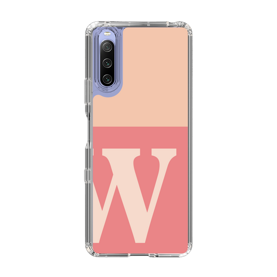 Slim Protection Case［ Original - initial two tone - W pink ］