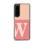 Slim Protection Case［ Original - initial two tone - W pink ］