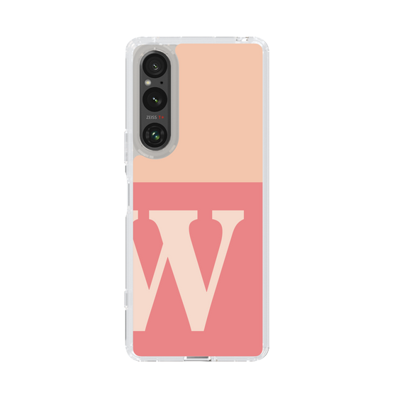Slim Protection Case［ Original - initial two tone - W pink ］