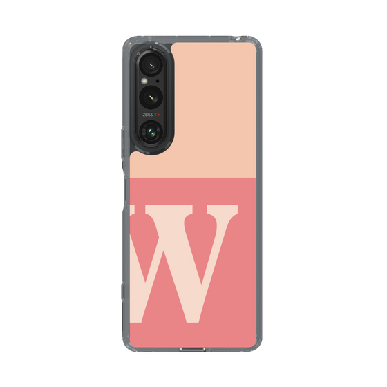 Slim Protection Case［ Original - initial two tone - W pink ］