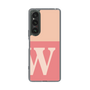 Slim Protection Case［ Original - initial two tone - W pink ］