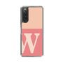 Slim Protection Case［ Original - initial two tone - W pink ］