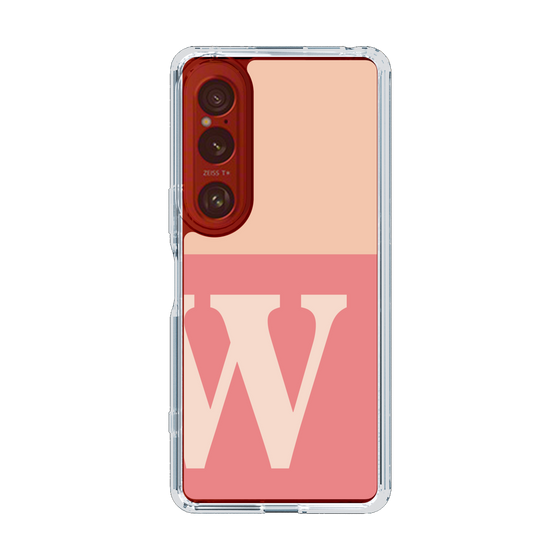Slim Protection Case［ Original - initial two tone - W pink ］