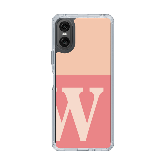 Slim Protection Case［ Original - initial two tone - W pink ］