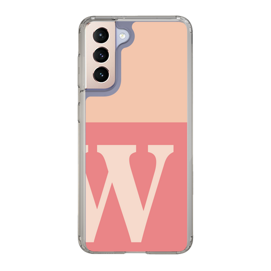 Slim Protection Case［ Original - initial two tone - W pink ］