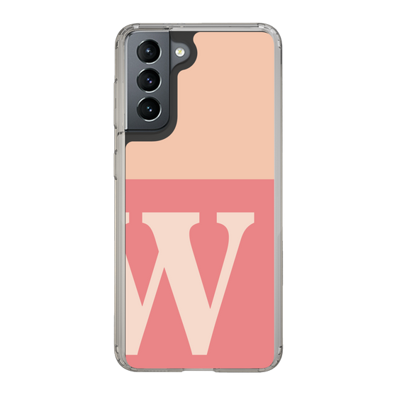 Slim Protection Case［ Original - initial two tone - W pink ］