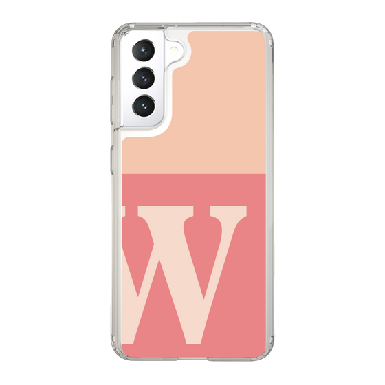 Slim Protection Case［ Original - initial two tone - W pink ］