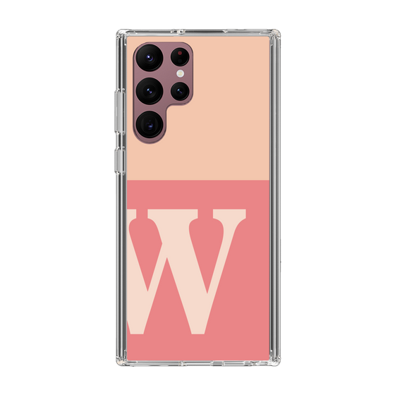 Slim Protection Case［ Original - initial two tone - W pink ］