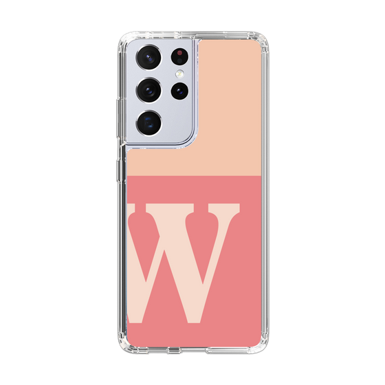 Slim Protection Case［ Original - initial two tone - W pink ］