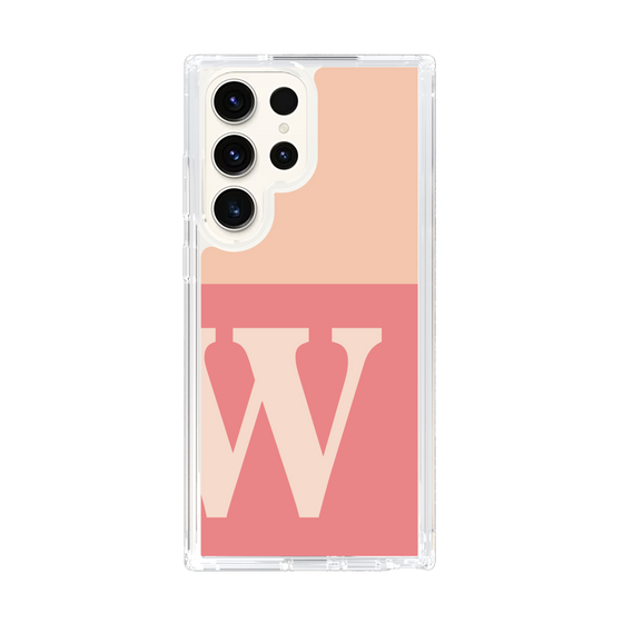 Slim Protection Case［ Original - initial two tone - W pink ］