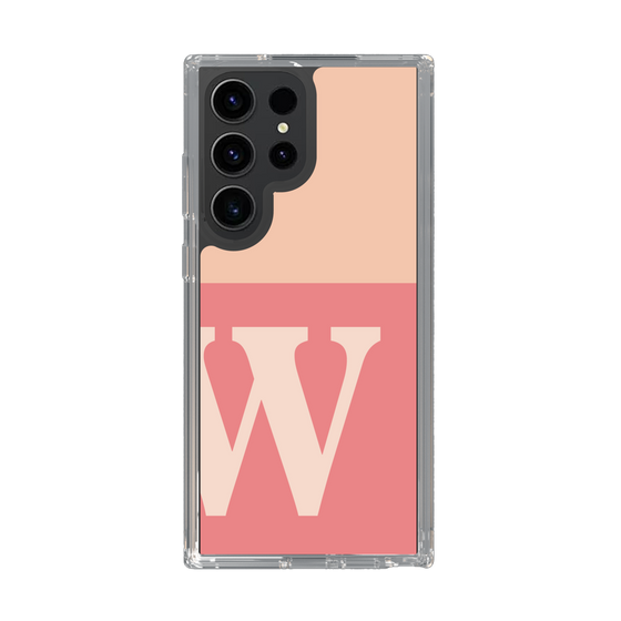 Slim Protection Case［ Original - initial two tone - W pink ］