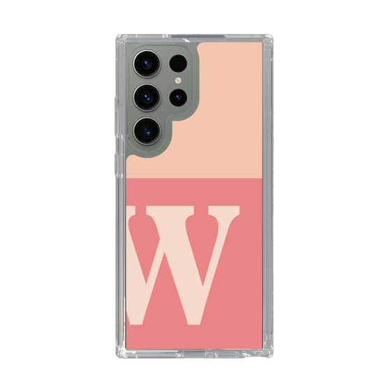 Slim Protection Case［ Original - initial two tone - W pink ］