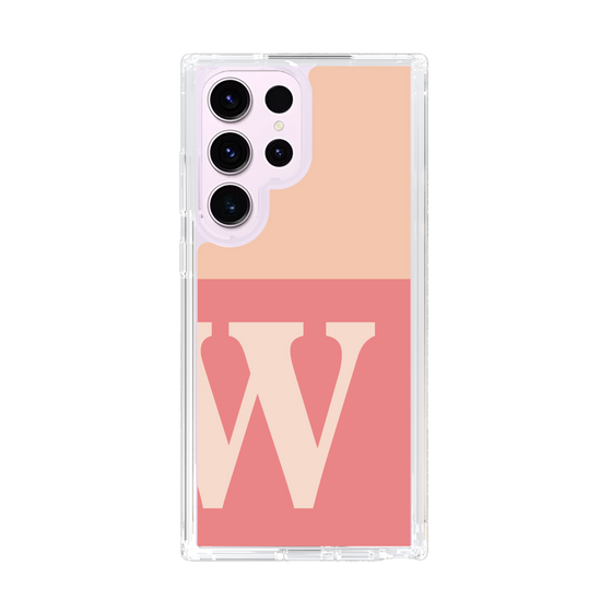 Slim Protection Case［ Original - initial two tone - W pink ］