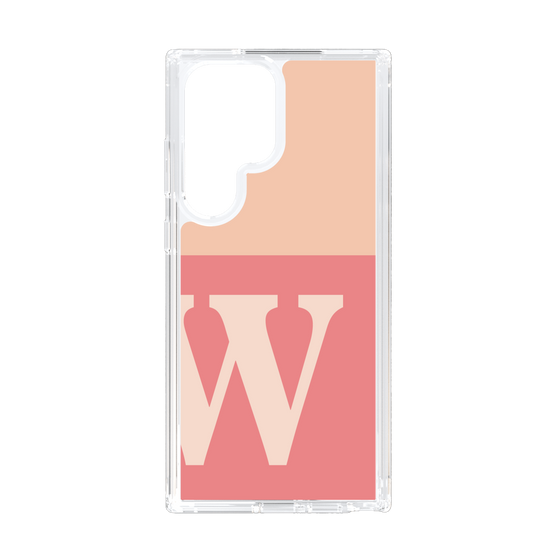 Slim Protection Case［ Original - initial two tone - W pink ］