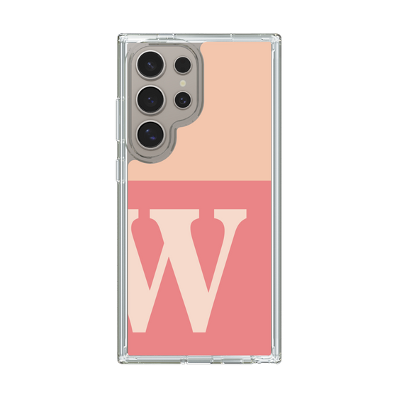 Slim Protection Case［ Original - initial two tone - W pink ］
