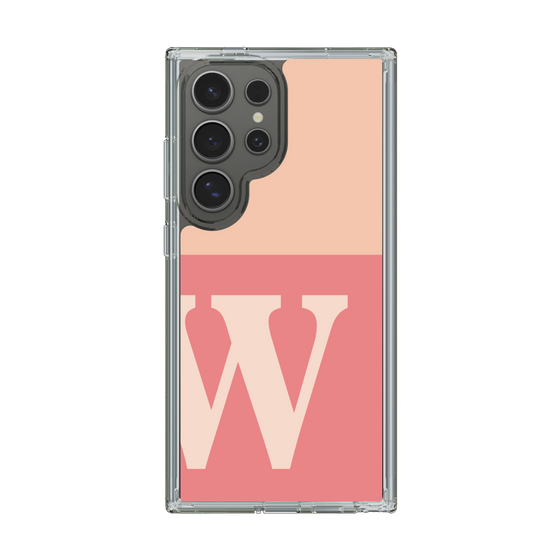 Slim Protection Case［ Original - initial two tone - W pink ］