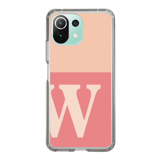 Slim Protection Case［ Original - initial two tone - W pink ］