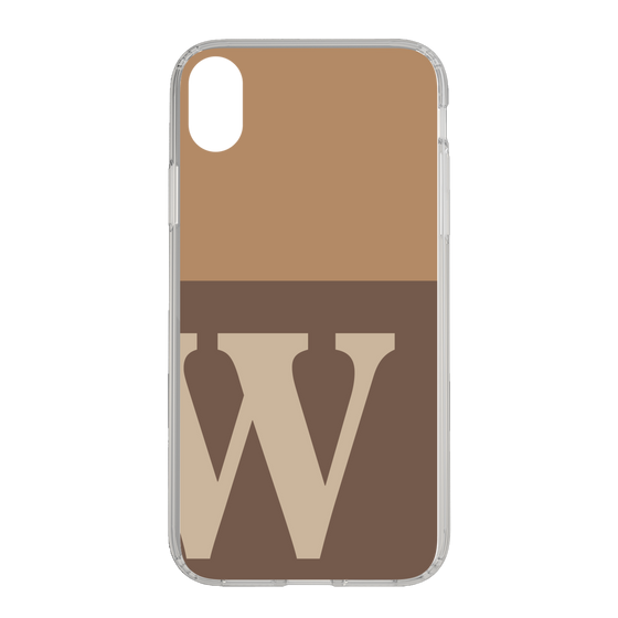 Slim Protection Case［ Original - initial two tone - W brown ］