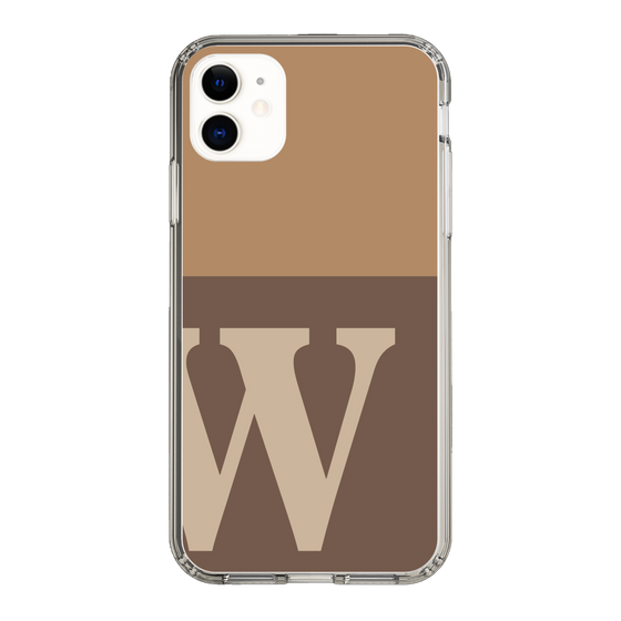 Slim Protection Case［ Original - initial two tone - W brown ］