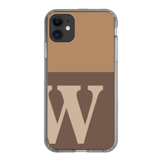 Slim Protection Case［ Original - initial two tone - W brown ］